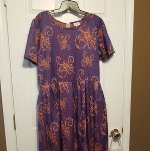 3XL Amelia Purple and orange embroidery htf